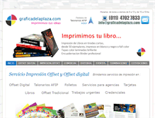 Tablet Screenshot of graficadelaplaza.com